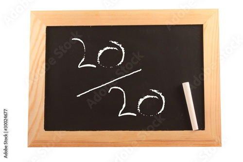20 sur 20 sur ardoise