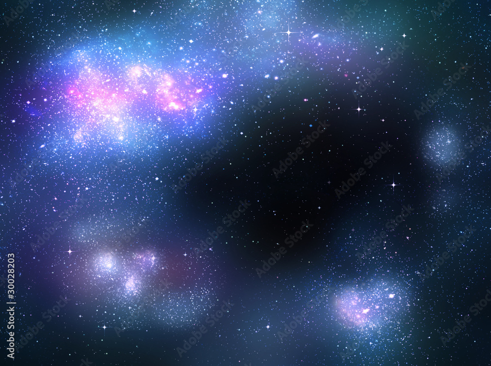 Fototapeta premium starry deep outer space nebual and galaxy