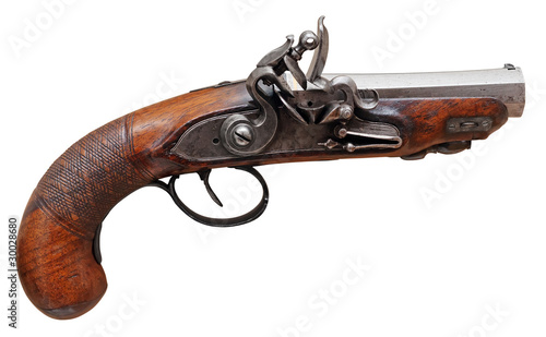 Old flint handgun