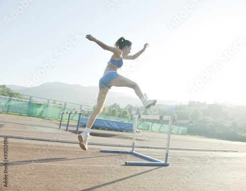 woman jogging at early morning