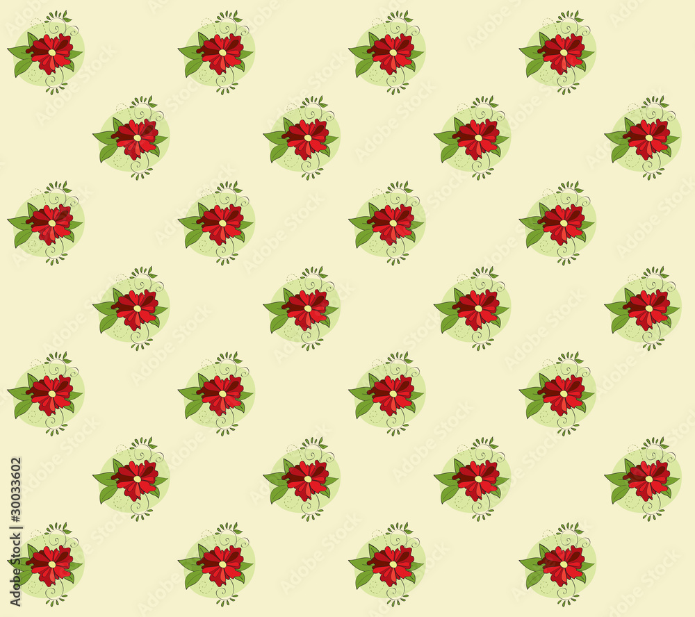 Floral wallpaper pattern Floral wallpaper pattern