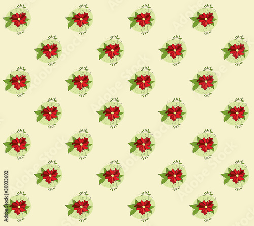 Floral wallpaper pattern