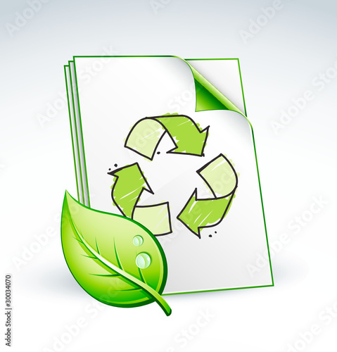 Papier recyclé écologie