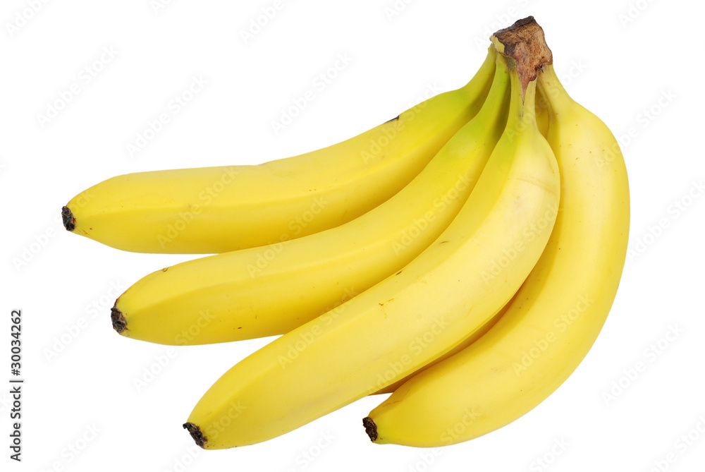 Isolated fresh banana