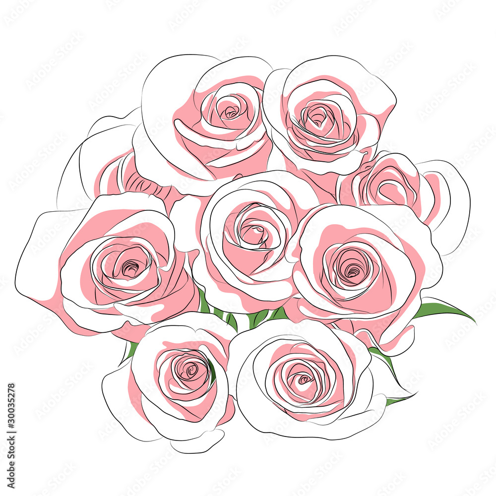Fototapeta pink roses