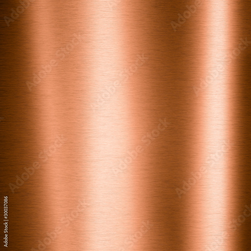 Fotografiet Brushed copper metallic sheet