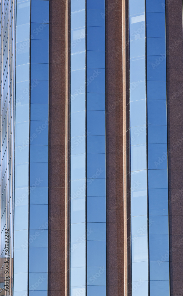 Obraz premium Brown Granite and Blue Glass Details