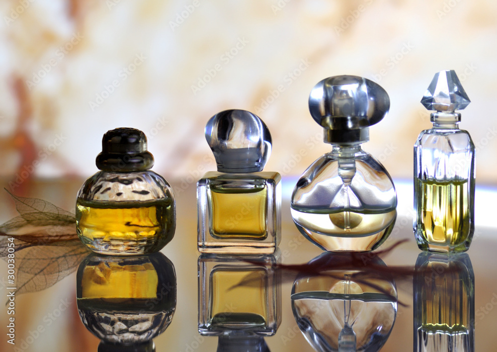 perfume arrangement - obrazy, fototapety, plakaty 