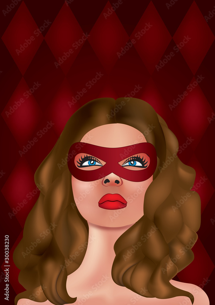 Venetian carnival mysterious lady Venetian carnival mysterious lady
