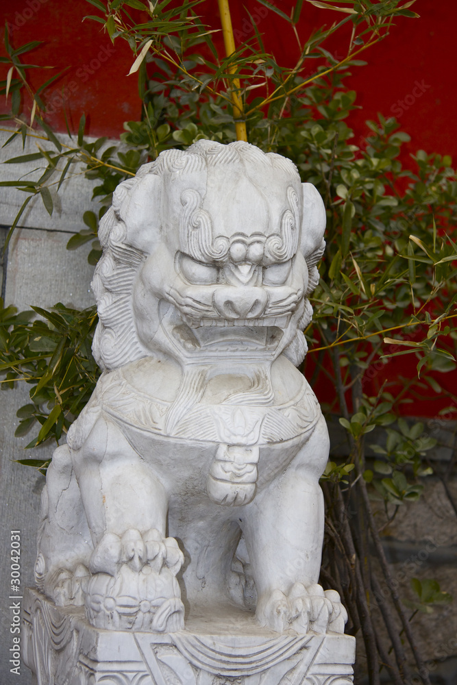 Stone lions