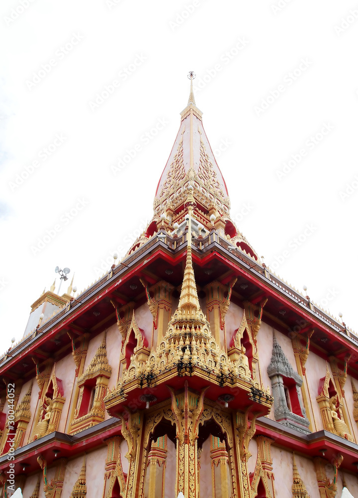 Obraz premium Wat Chalong Temple in Phuket , Thailand