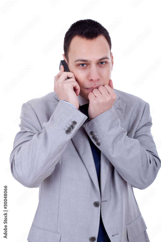 afraid looking business man afraid looking business man