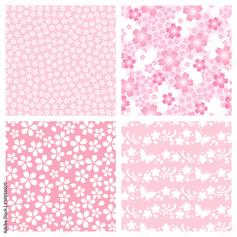 桜　パターン　壁紙