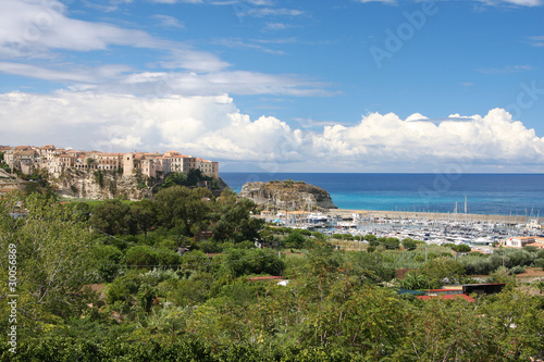 Italy, Calabria, Old town Tropea on the rock