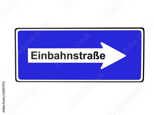 Einbahnstrasse - Schild