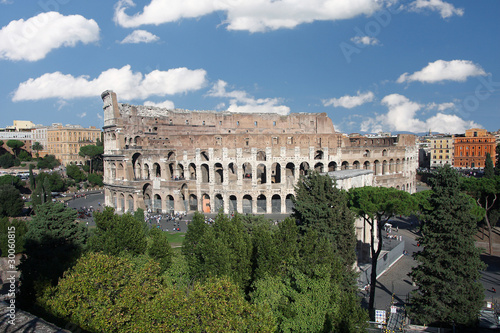 famous Colosseum in Rome, Italy