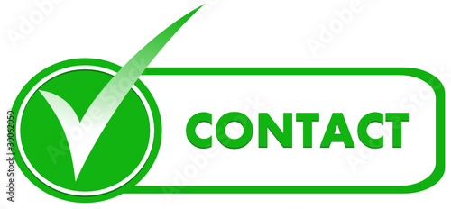 contact sur symbole validé vert