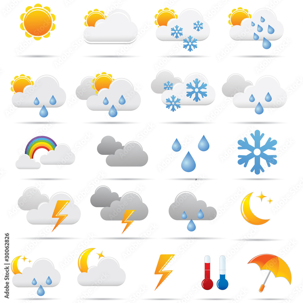 Pictos météo pour le web. Picto weather Pictos météo pour le web. Picto weather