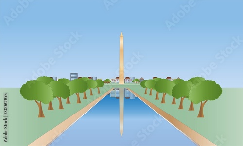 Washington monument ( background on separate layer )