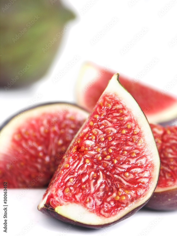 Fresh figs isolated on a white background Fresh figs isolated on a white background