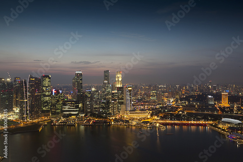 Fototapeta Naklejka Na Ścianę i Meble -  Singapore City at Night