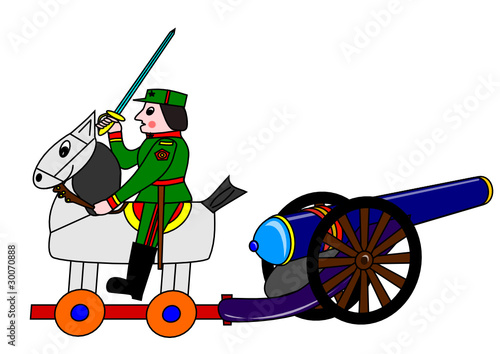 Soldier and cannon