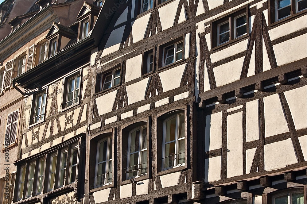 Maisons à colombages à Strasbourg en Alsace