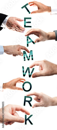 Teamwork word photo