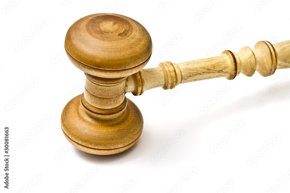 Wood gavel Wood gavel