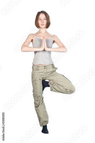 Yoga exercises.