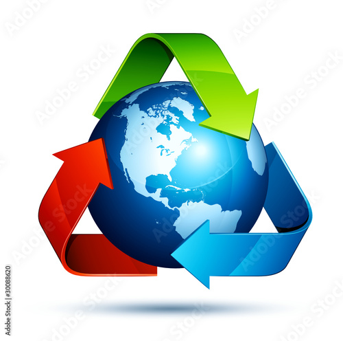 planète terre recyclage