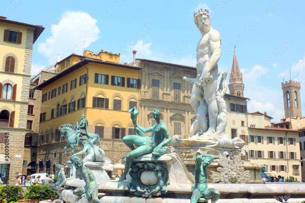 Neptune fountain Piazza della Signoria, Florence, Italy Neptune fountain Piazza della Signoria, Florence, Italy