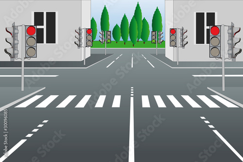 empty city street