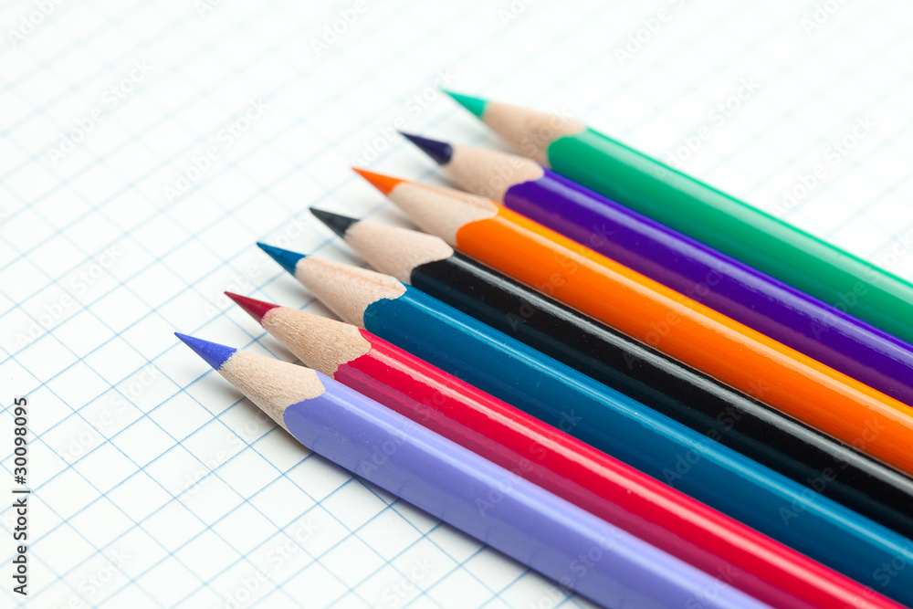 plaid notebook with a spiral and colored pencil plaid notebook with a spiral and colored pencil