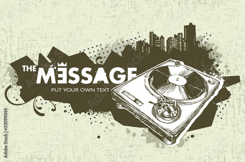 Modern sketchy style banner