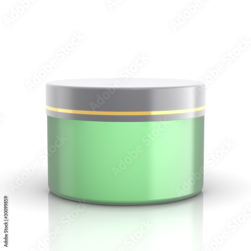 beauty cream jar 3d isolated