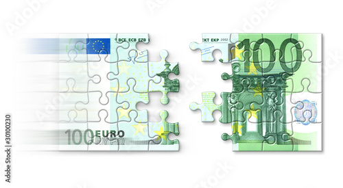 Euro-Puzzle Geld-Magnet