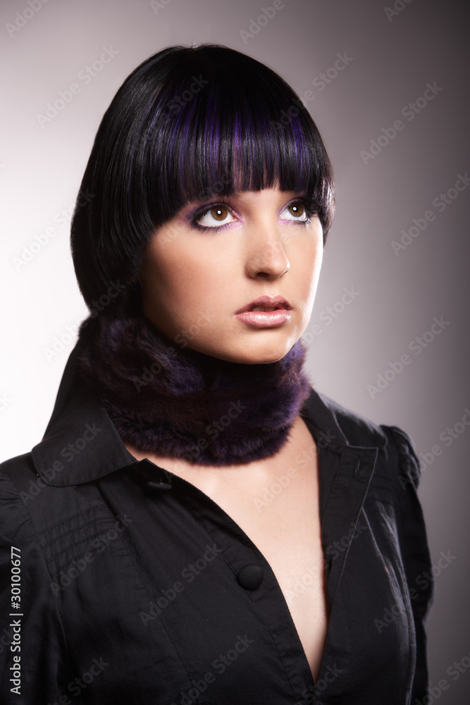 Model mit Bob-Frisur Model mit Bob-Frisur