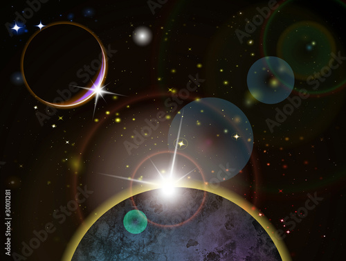 Eclipse - Fantacy Space scene