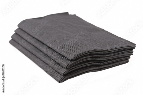 Black paper tissues