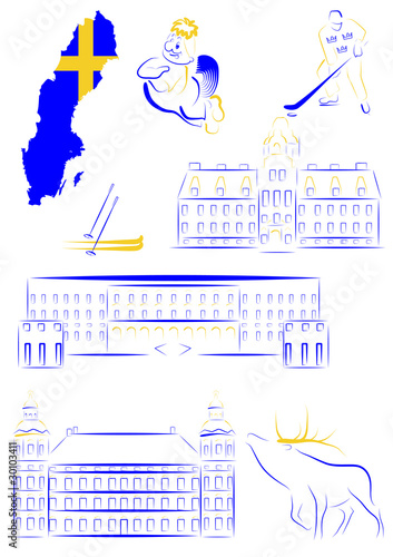 Sweden sights and symbols photo