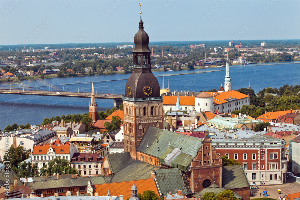 Riga Panorama city view