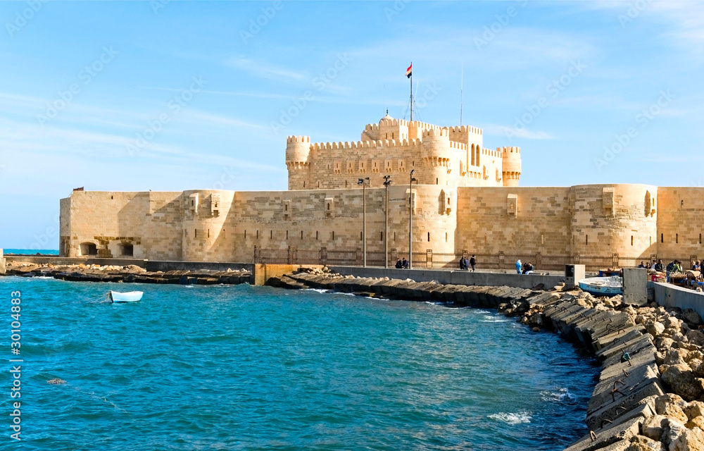 Naklejka premium the fortress in Alexandria, Egypt