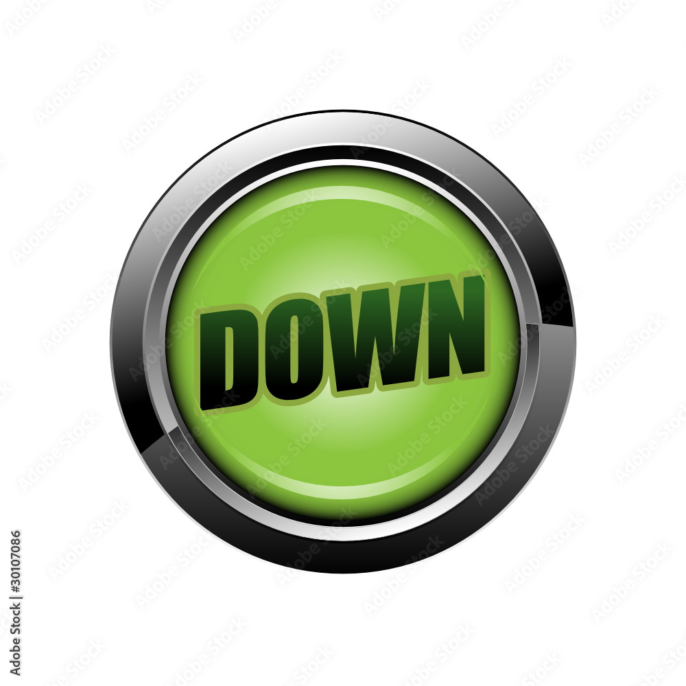 down bas picto bouton icône internet web site symbole Stock Vector | Adobe  Stock