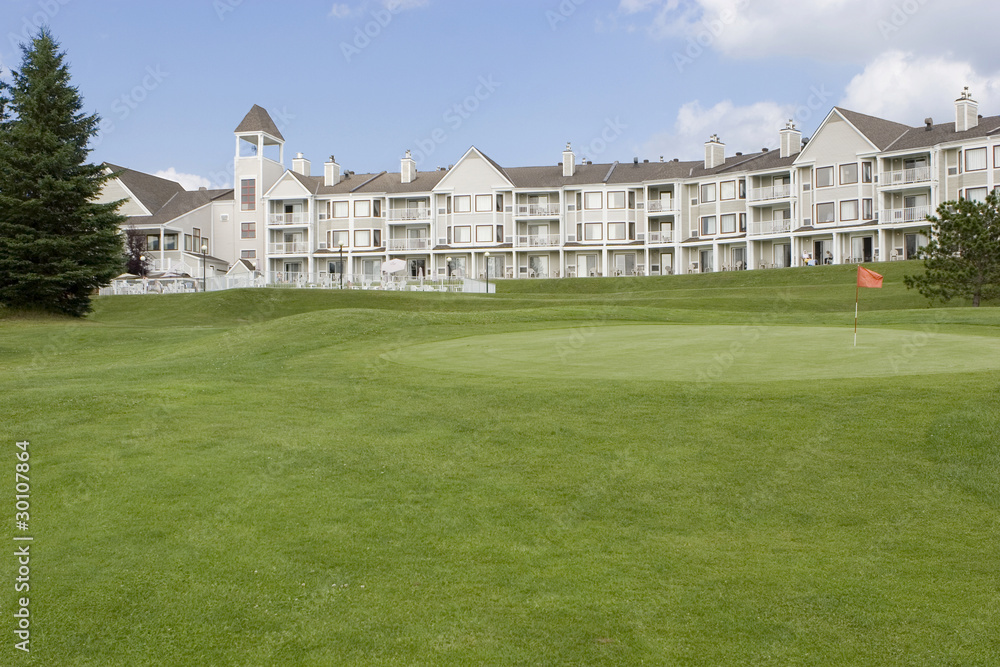 Building overlooking golf course Building overlooking golf course