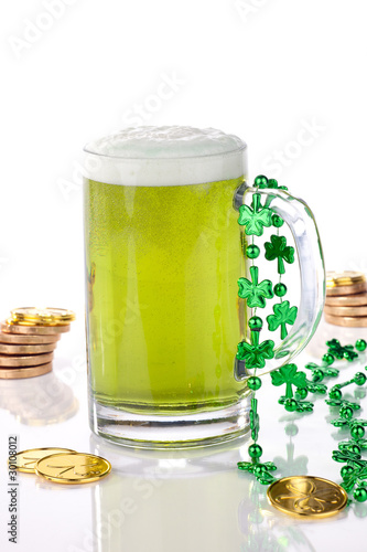 Green beer for St Patrick's Day