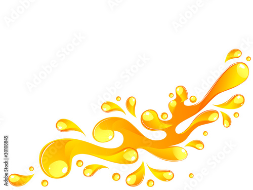 orange splash