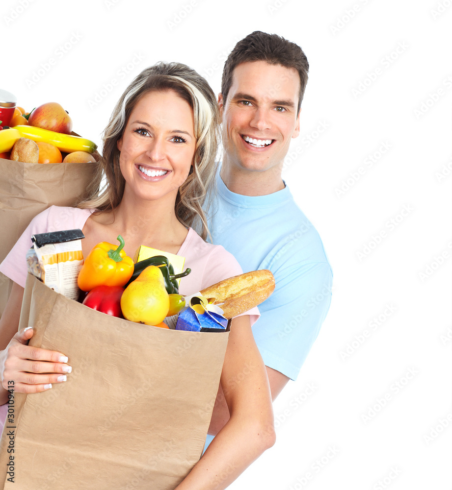 Obraz premium couple with food