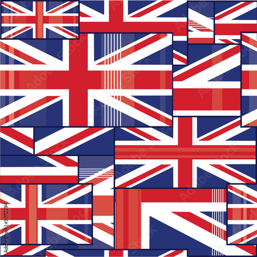 Seamless pattern of british flag.