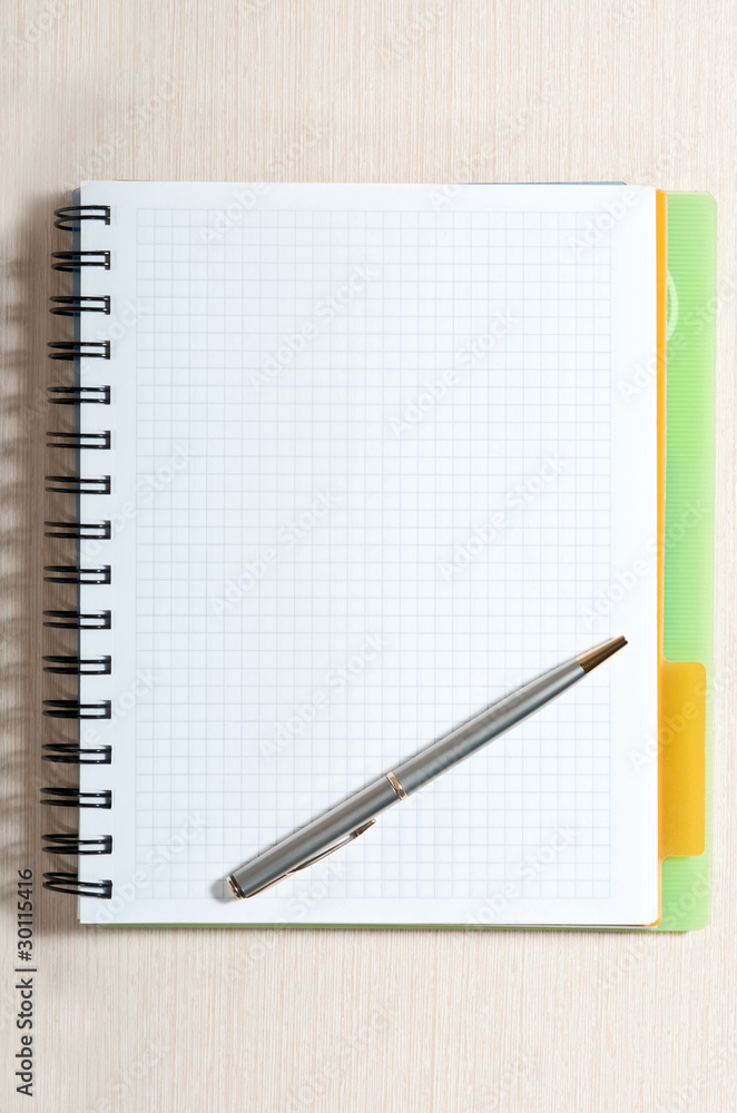 Note pad and pen Note pad and pen